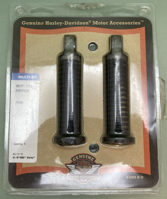 NEW GENUINE HARLEY DAVIDSON 49117-77TB FOOTPEGS, PAIR