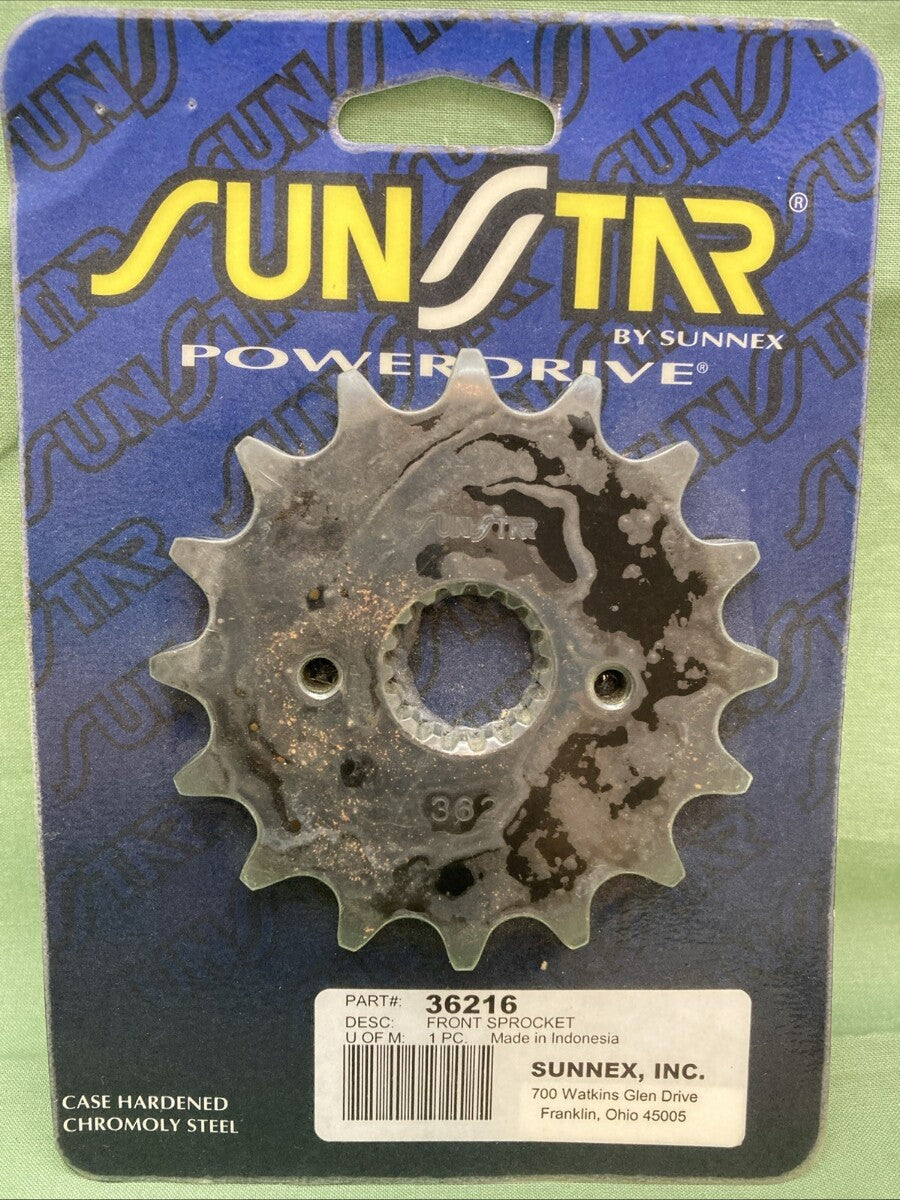 NEW GENUINE SUNSTAR 36216 FRONT SPROCKET