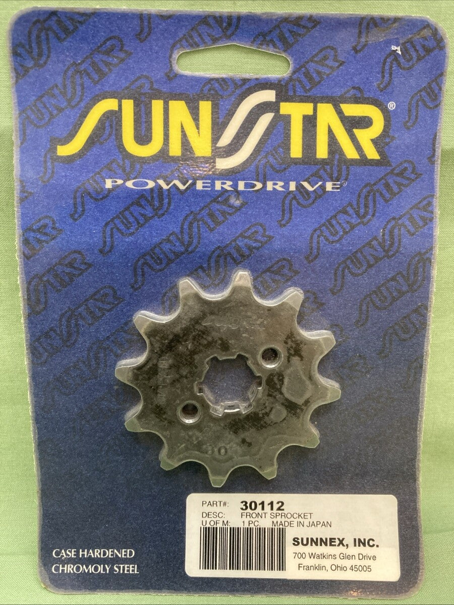 NEW GENUINE SUNSTAR 30112 FRONT SPROCKET