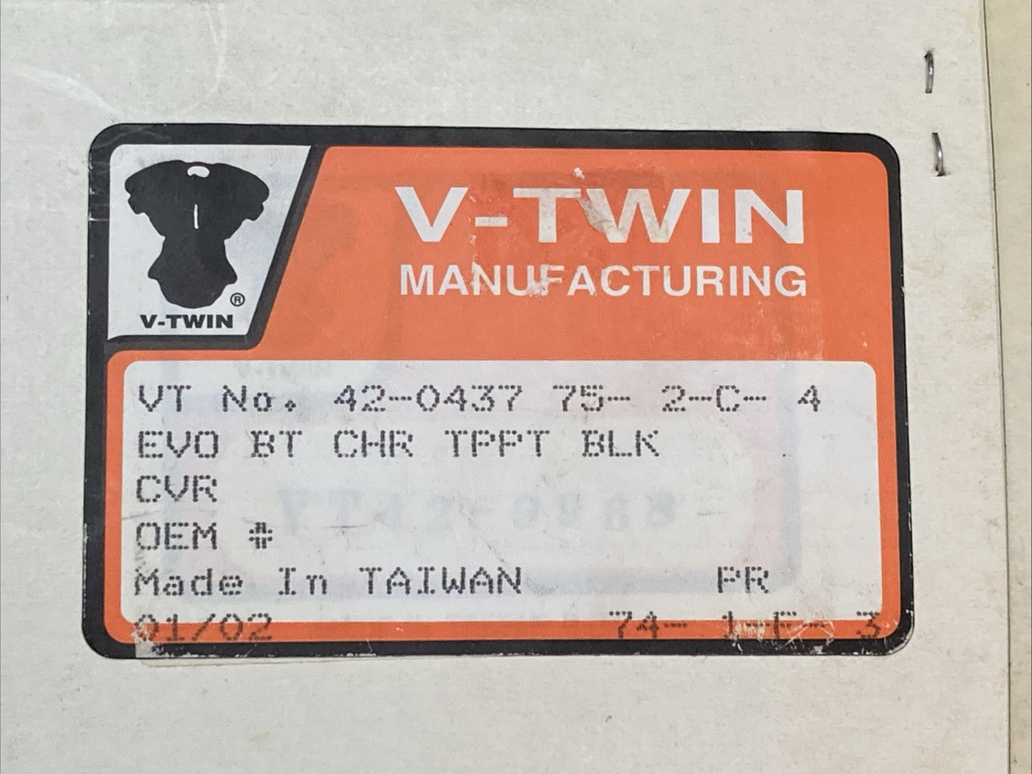 NEW GENUINE V-TWIN 42-0437 CHROME TAPPET COVERS
