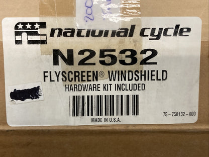 NEW GENUINE NATIONAL CYCLE N2532 Flyscreen; Chrome; Light Tint