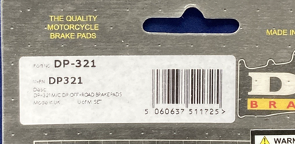 NEW GENUINE DP DP-321 SINTERED BRAKE PADS