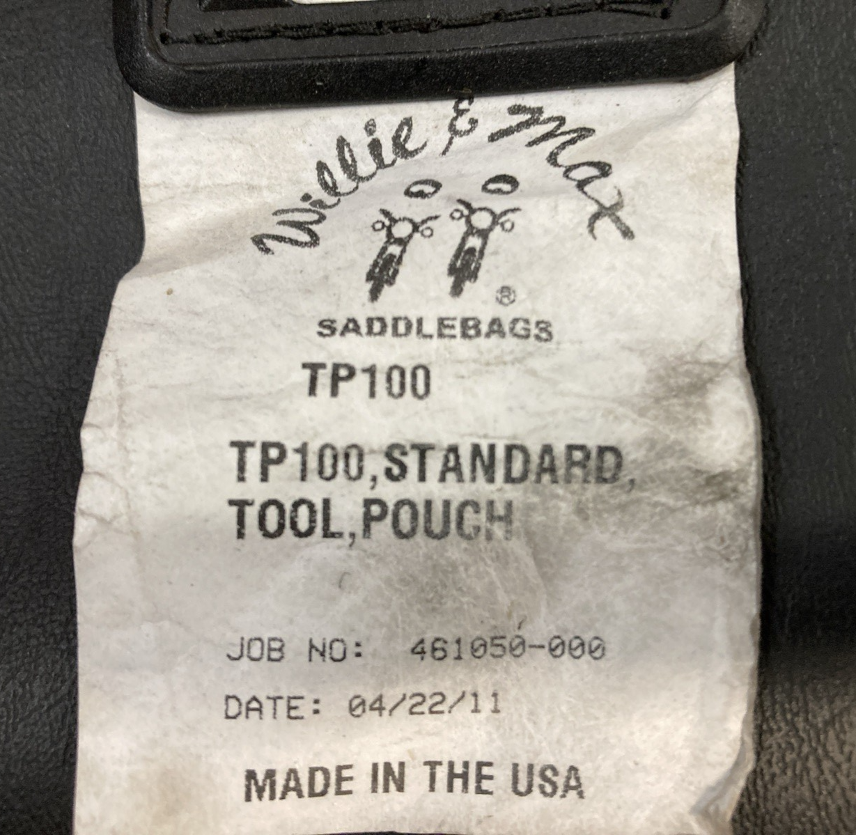 WILLIE & MAX TP100 Standard Series Tool Pouch Black