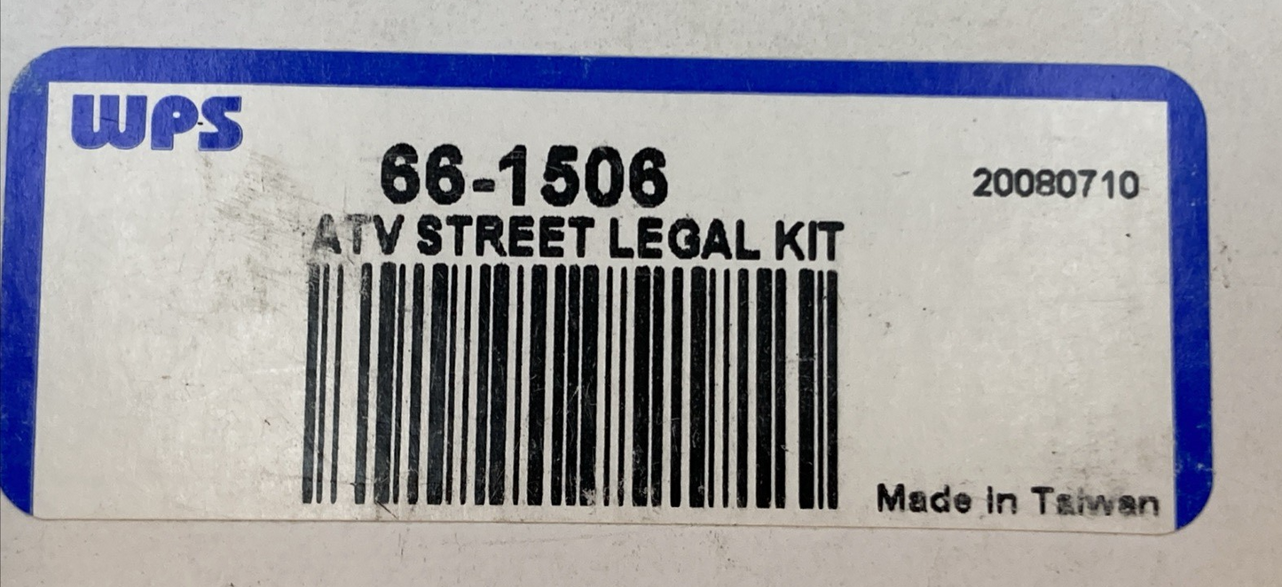 NEW GENUINE WPS 66-1506 ATV STREET LEGAL KIT, NO MIRROR