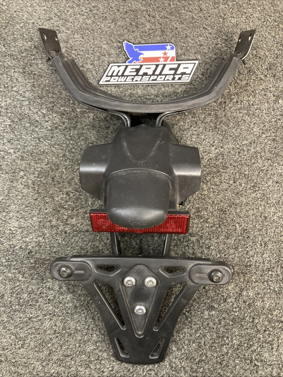 TRIUMPH T2306352 REAR FENDER NUMBER PLATE BRACKET W/ LIGHT