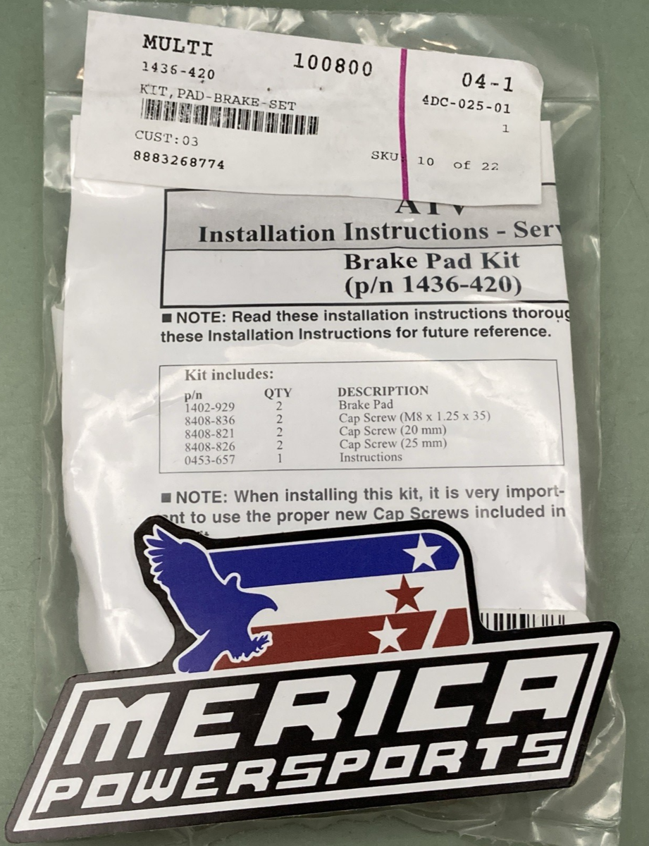 NEW GENUINE ARCTIC CAT 1436-420 Brake Pads Set