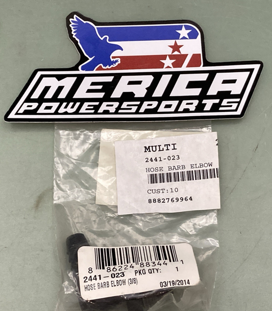 NEW GENUINE ARCTIC CAT 2441-023 HOSE BARB ELBOW (3/8)