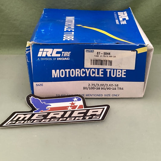 NEW GENUINE IRC 87-5944 2.75/3.60-18 TR4 MOTORCYCLE TUBE