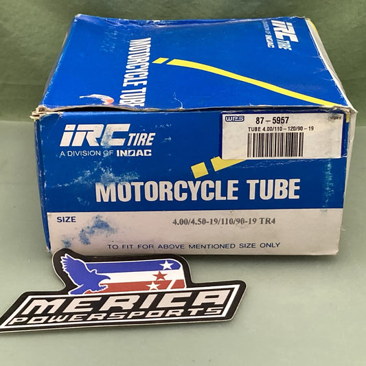 NEW GENUINE IRC 87-5957 4.00/110/120-90-19 MOTORCYCLE TUBE