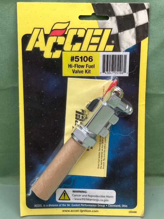 Accel 5106 Hi-Flow Fuel Valve Kit New Genuine