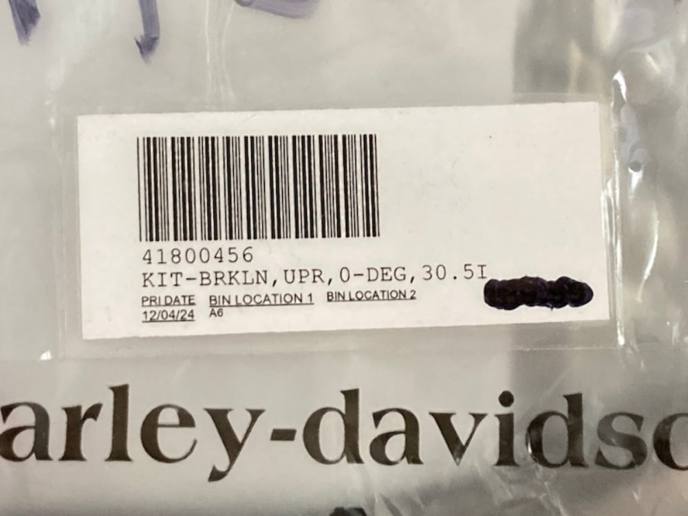 Harley Davidson 41800456 Upper Brake Line Kit New Genuine