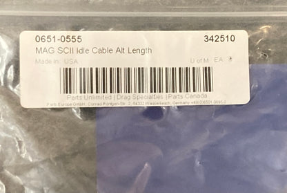 Magnum 0651-0555 Sterling Braided Idle Cable for Harley-Davidson New Genuine