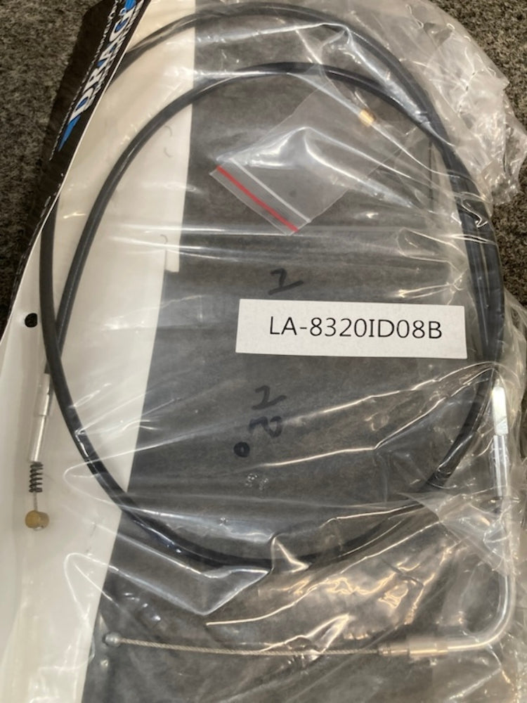 LA Choppers LA-8320ID08B Black Vinyl Braided Handlebar Idle Cable New Genuine