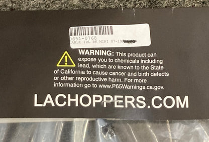 LA Choppers LA-8320ID08B Black Vinyl Braided Handlebar Idle Cable New Genuine