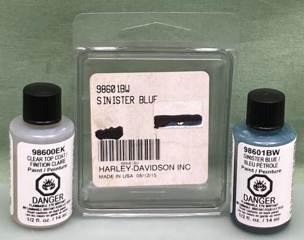 Harley Davidson 98601BW TOUCH-UP KIT SINISTER BLUE PEARL .5 fl oz New Genuine