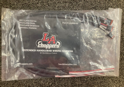 LA Choppers 1741-3910 Black Braided Brake Line Kit New Genuine