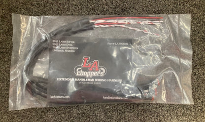 LA Choppers 1741-4427 Midnight Braided Brake Line Kit New Genuine
