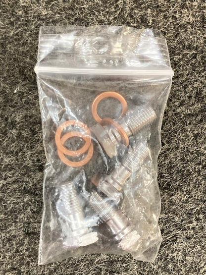 LA Choppers 1741-4427 Midnight Braided Brake Line Kit New Genuine