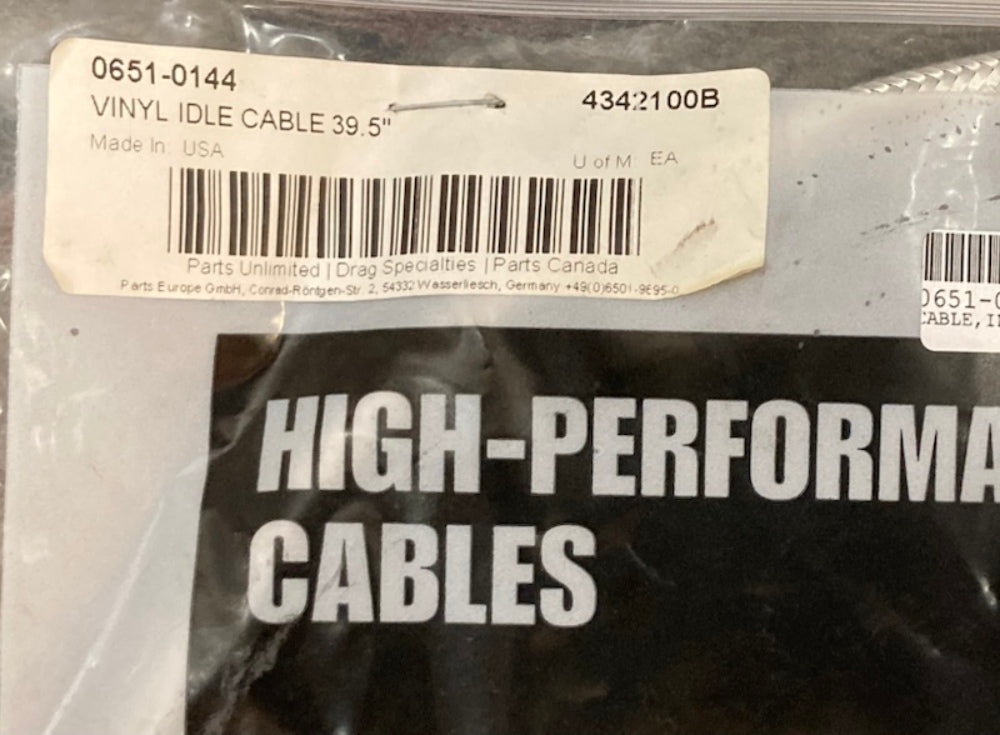 Drag Specialties 0651-0144 Vinyl Idle Cable 39.5" New Genuine