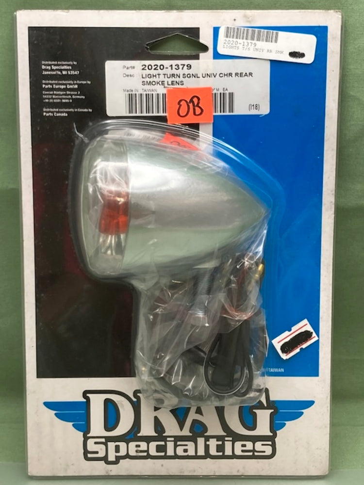 Drag Specialties 2020-1379 Turn Signal Rear Chrome New Genuine