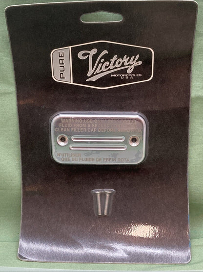 NEW GENUINE VICTORY 2872137 RESEVOIR COVER, CHROME