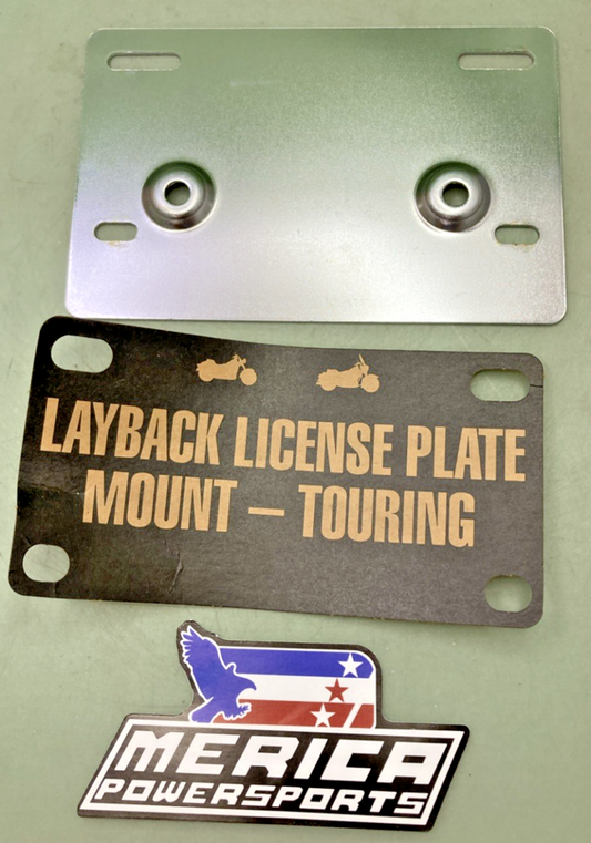 NEW REPLACES HARLEY DAVIDSON LAYBACK LICENSE PLATE MOUNT