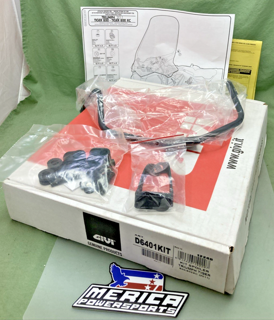 NEW GENUINE GIVI D6401KIT SPOILER KIT INCOMPLETE KIT