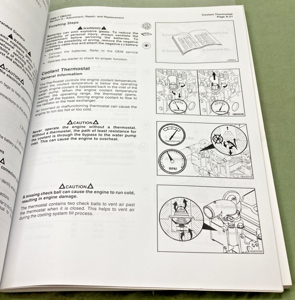 GENUINE CUMMINS 4022263 ISB6.7 CM2250 OPERATION AND MAINTENANCE MANUAL 2010