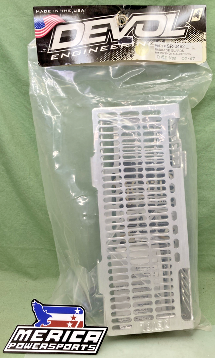 NEW GENUINE DEVOL ENGINEERING SR-0492 RADIATOR GUARD