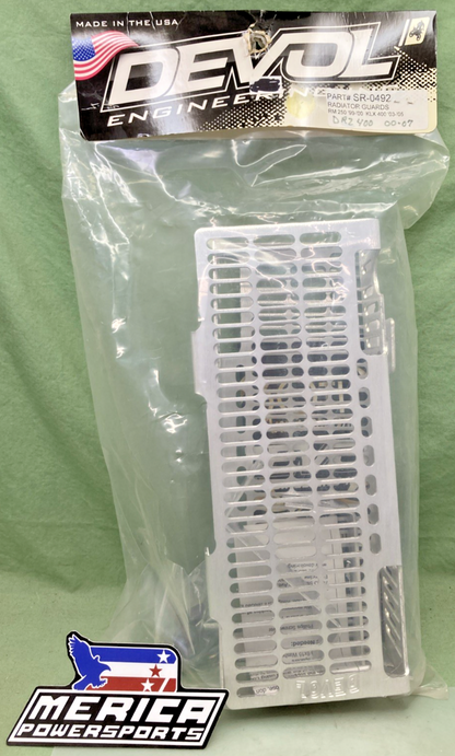 NEW GENUINE DEVOL ENGINEERING SR-0492 RADIATOR GUARD