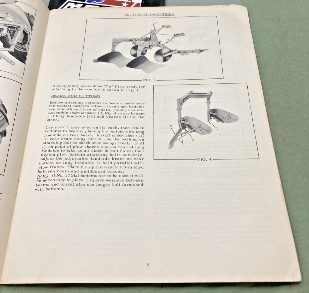 GENUINE ALLIS-CHALMERS TM-45B OPERATING INSTRUCTIONS CA PICK-UP PLOW