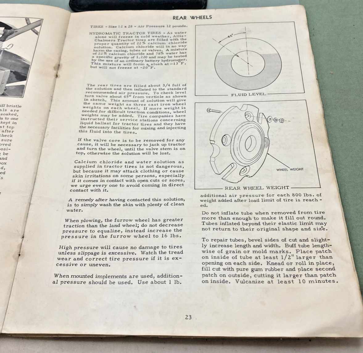 GENUINE ALLIS-CHALMERS TM-85 OPERATING INSTRUCTIONS MODEL WD45 TRACTOR