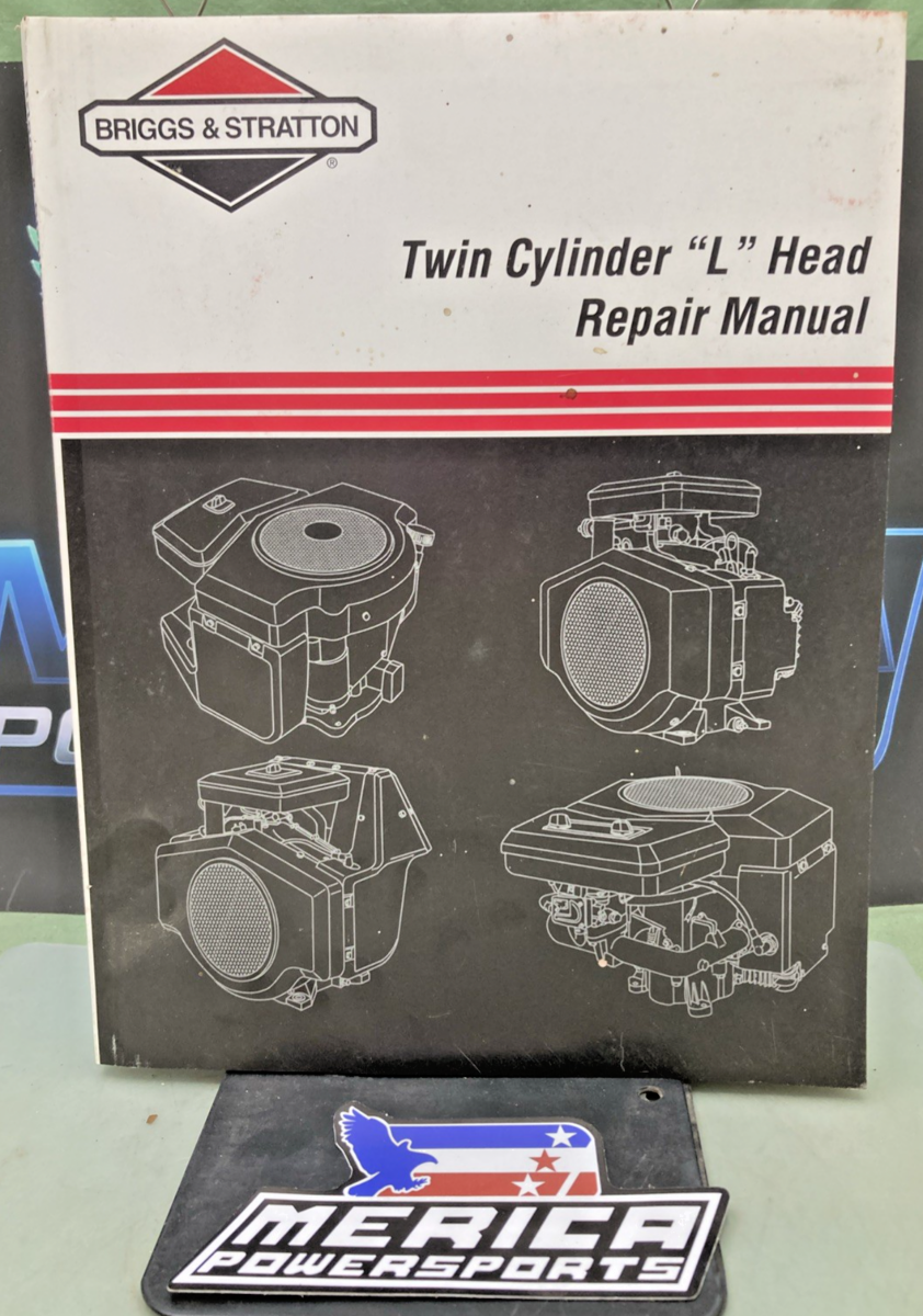 GENUINE BRIGGS AND STRATTON TWIN CYLINDER L HEAD REPAIR MANUAL 1999