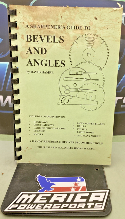 GENUINE A SHARPENER'S GUIDE TO BEVELS AND ANGLES 3704003 BY DAVID HAMRE