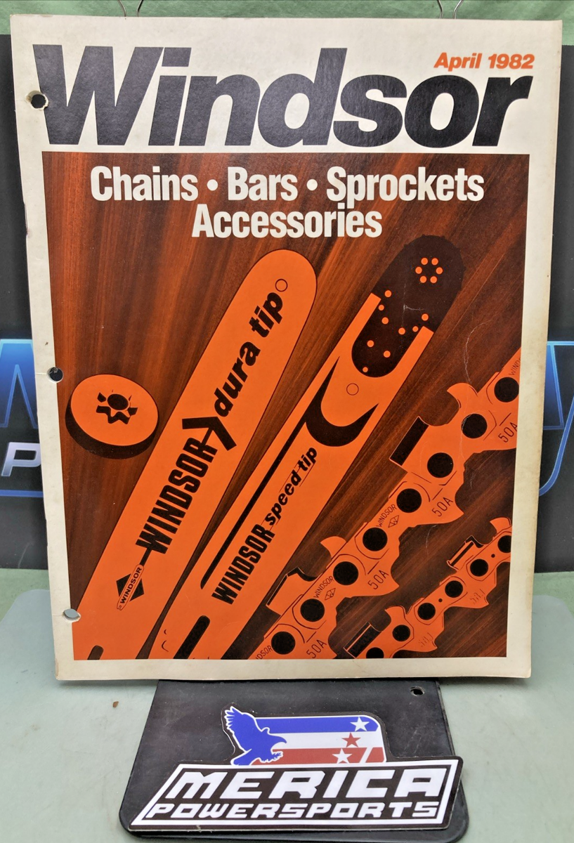 WINDSOR 1982 CHAINS BARS SPROCKETS ACCESSORIES SALES CATALOG