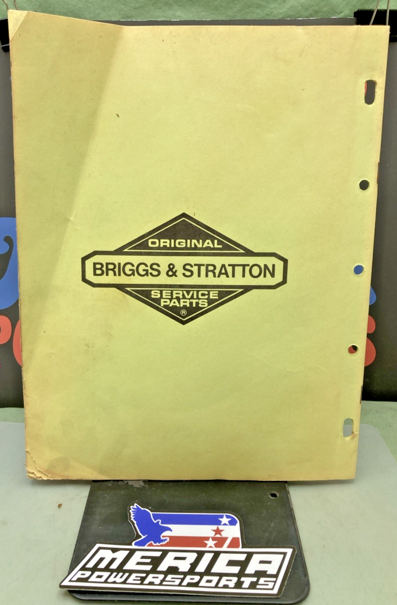 BRIGGS AND STRATTON MS-5568-7/80 SERVICE ENGINE SPECIFICATIONS & PRICE LIST 1980