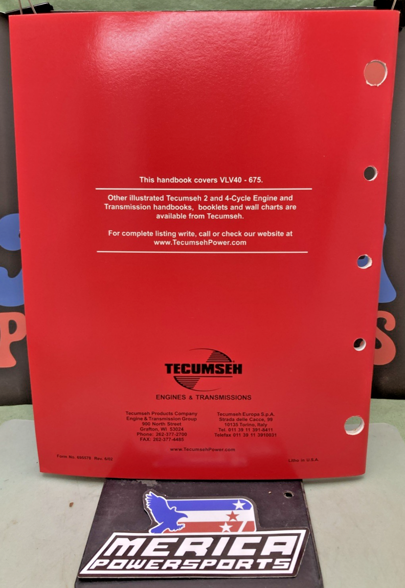 NEW GENUINE TECUMSEH 695578 VLV VECTOR 4-CYCLE ENGINES