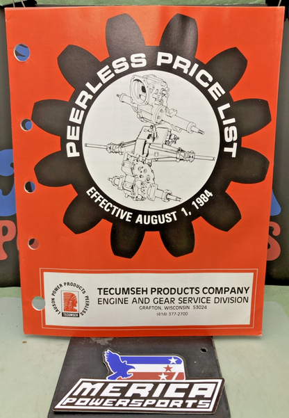 NEW GENUINE TECUMSEH 694548 PEERLESS PRICE LIST 1984