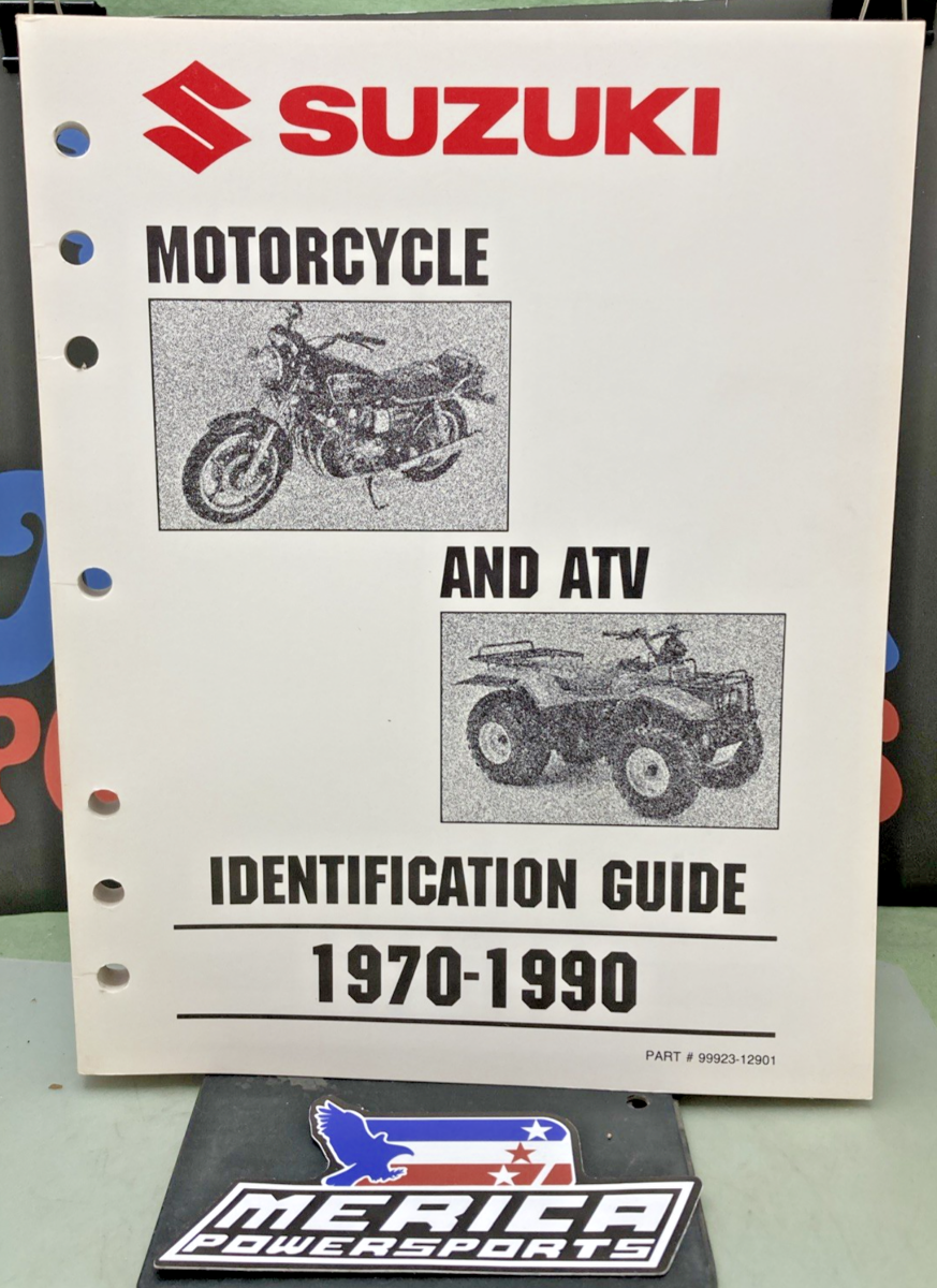 GENUINE SUZUKI 99923-12901 MOTORCYCLE AND ATV IDENTIFICATION GUIDE 1970-1990