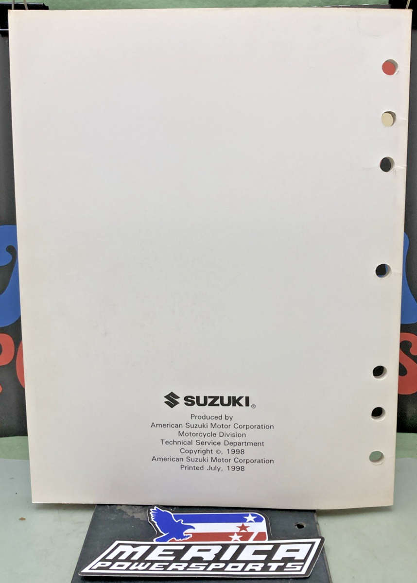 NEW GENUINE SUZUKI 99923-12981 MOTORCYCLE AND ATV MODEL IDENTIFICATION GUIDE '98