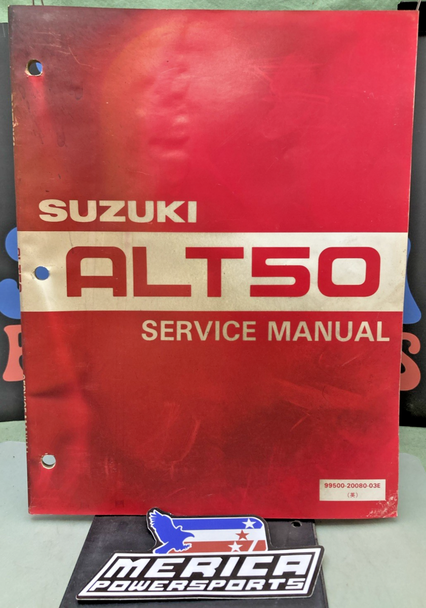 GENUINE SUZUKI 99500-20080-03E ALT50 SERVICE MANUAL 1982