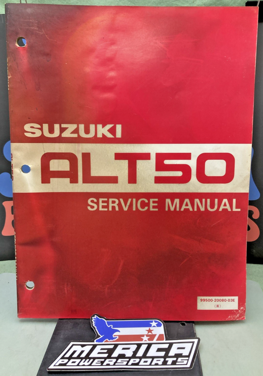 GENUINE SUZUKI 99500-20080-03E ALT50 SERVICE MANUAL 1982