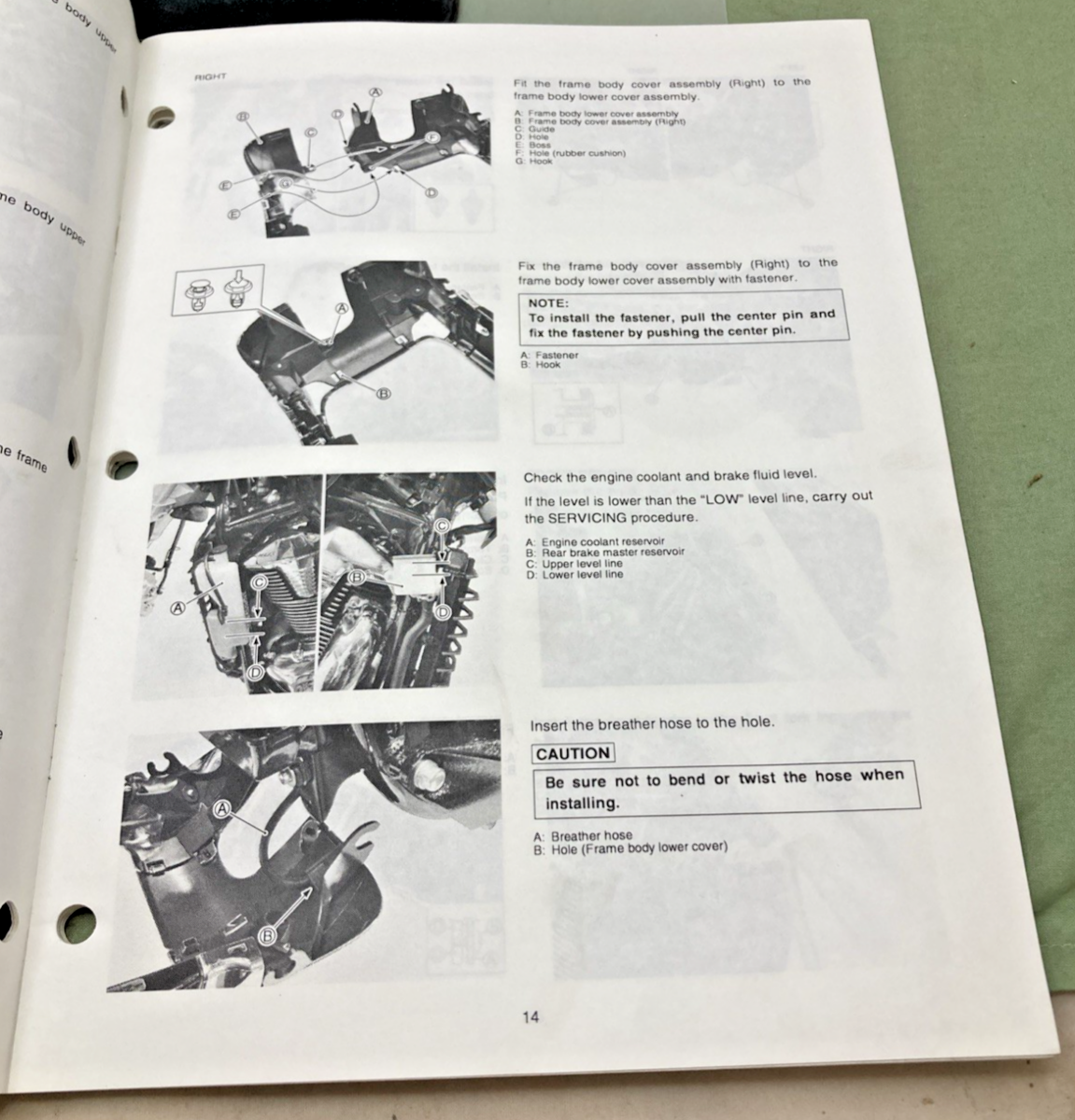 GENUINE SUZUKI 99505-01096-03E VZR1800K6 ASSEMBLY AND PRE-DELIVERY SERVICE GUIDE