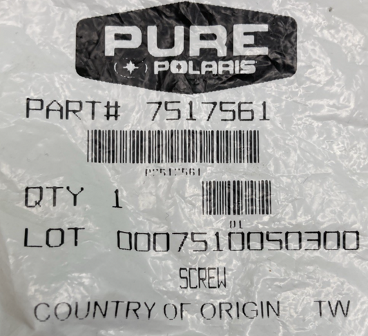 QTY 2 NEW GENUINE POLARIS 7517561 Screw
