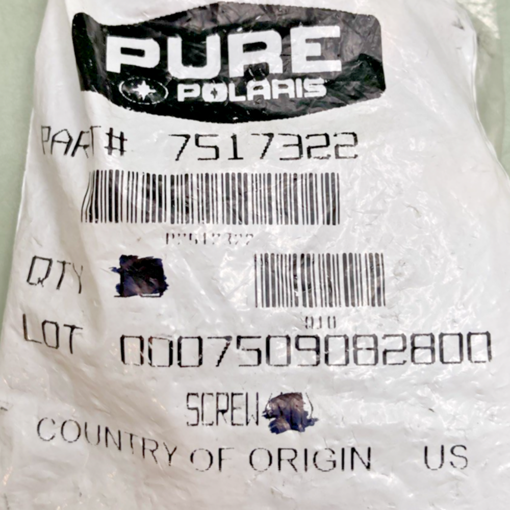 QTY 3 NEW GENUINE POLARIS 7517322 SCREW