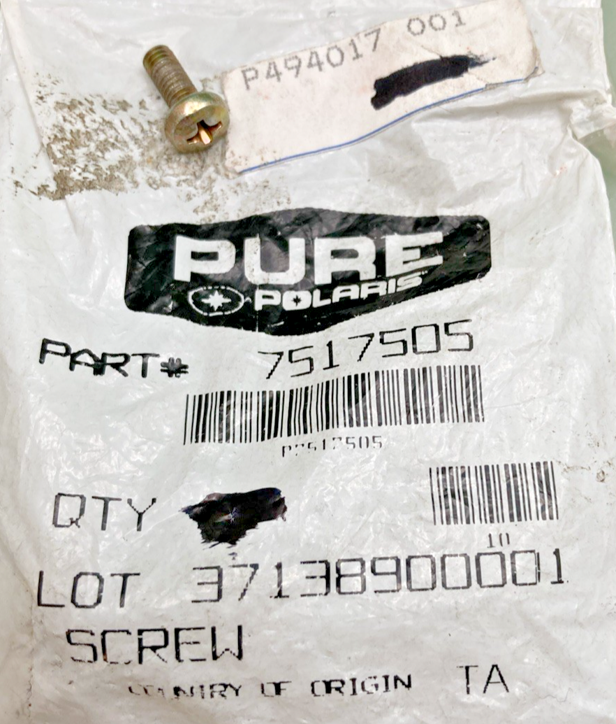 QTY 6 NEW GENUINE POLARIS 7517505 SCREW