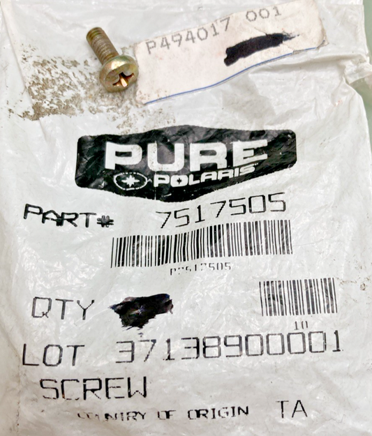 QTY 6 NEW GENUINE POLARIS 7517505 SCREW