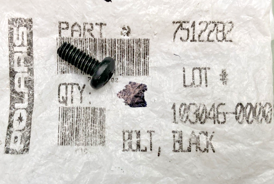 QTY 3 NEW GENUINE POLARIS 7512282 BOLT, BLACK