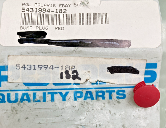 QTY 2 NEW GENUINE POLARIS 5431994-182 PLUG,R.BUMP,RUB.RED