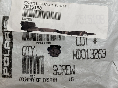 QTY 8 NEW GENUINE POLARIS 7515198 SCREW